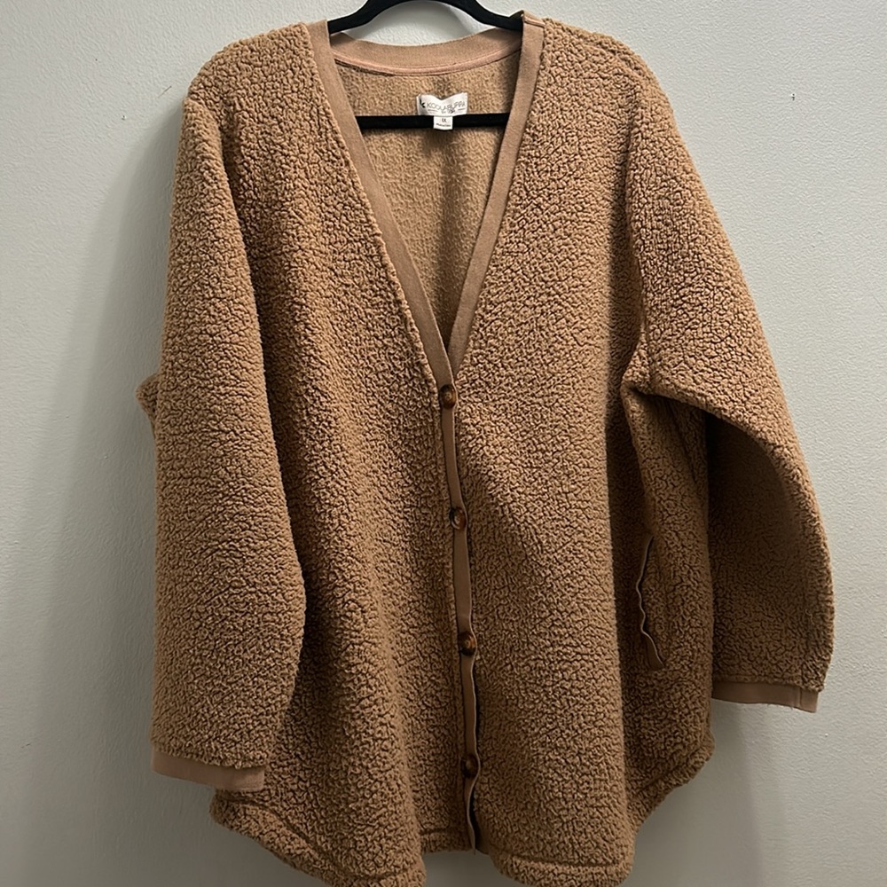 Koolaburra By Ugg Sherpa Cardigan In Size 1x Gem